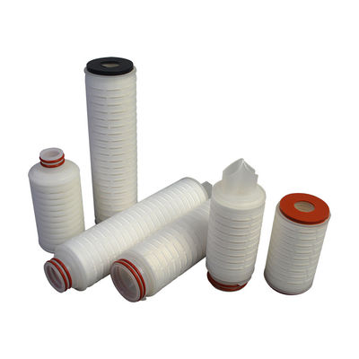 کارتریج فیلتر پلیسه دار 28 میلی متری ID PTFE PP با 226 222 تخت / فین